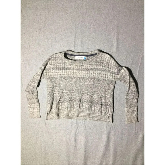 Womens Sparrow Sweater Size Medium Grey Multi Print Soft Wool Casual Winter - Picture 1 of 3